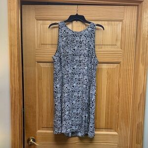 GAP Black and White Patterned Mini Dress